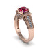 Ruby Eternal Embrace Milgrain Engagement Ring - Fernanda No. 11 image 1