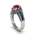 Ruby Eternal Embrace Milgrain Engagement Ring - Fernanda No. 72 image 1