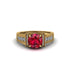 Ruby Eternal Embrace Milgrain Engagement Ring - Fernanda No. 10 image 2
