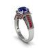 Sapphire Eternal Embrace Milgrain Engagement Ring - Fernanda No. 60