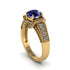 Sapphire Eternal Embrace Milgrain Engagement Ring - Fernanda No. 13 image 1