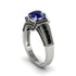 Sapphire Eternal Embrace Milgrain Engagement Ring - Fernanda No. 45 image 1