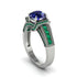 Sapphire Eternal Embrace Milgrain Engagement Ring - Fernanda No. 30