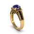 Sapphire Eternal Embrace Milgrain Engagement Ring - Fernanda No. 43 image 1