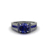 Sapphire Eternal Embrace Milgrain Engagement Ring - Fernanda No. 75 image 2