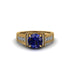 Sapphire Eternal Embrace Milgrain Engagement Ring - Fernanda No. 13