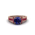 Sapphire Eternal Embrace Milgrain Engagement Ring - Fernanda No. 59