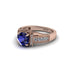 Sapphire Eternal Embrace Milgrain Engagement Ring - Fernanda No. 14 image 3