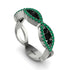 Black Diamond Eternal Embrace Wedding Ring - Jenna No. 24