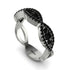 Black Diamond Eternal Embrace Wedding Ring - Jenna No. 39