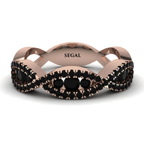 Black Diamond Eternal Embrace Wedding Ring - Jenna No. 38 image 1
