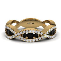 Black Diamond Eternal Embrace Wedding Ring - Jenna No. 7 image 1