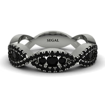 Black Diamond Eternal Embrace Wedding Ring - Jenna No. 39 image 1