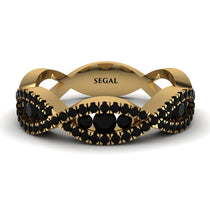Black Diamond Eternal Embrace Wedding Ring - Jenna No. 37 image 1