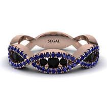 Black Diamond Eternal Embrace Wedding Ring - Jenna No. 68 image 1