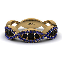 Black Diamond Eternal Embrace Wedding Ring - Jenna No. 67 image 1