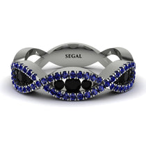 Black Diamond Eternal Embrace Wedding Ring - Jenna No. 69 image 1