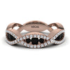 Black Diamond Eternal Embrace Wedding Ring - Jenna No. 8