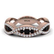 Black Diamond Eternal Embrace Wedding Ring - Jenna No. 8 image 1
