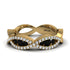 Black Diamond Eternal Embrace Wedding Ring - Jenna No. 7
