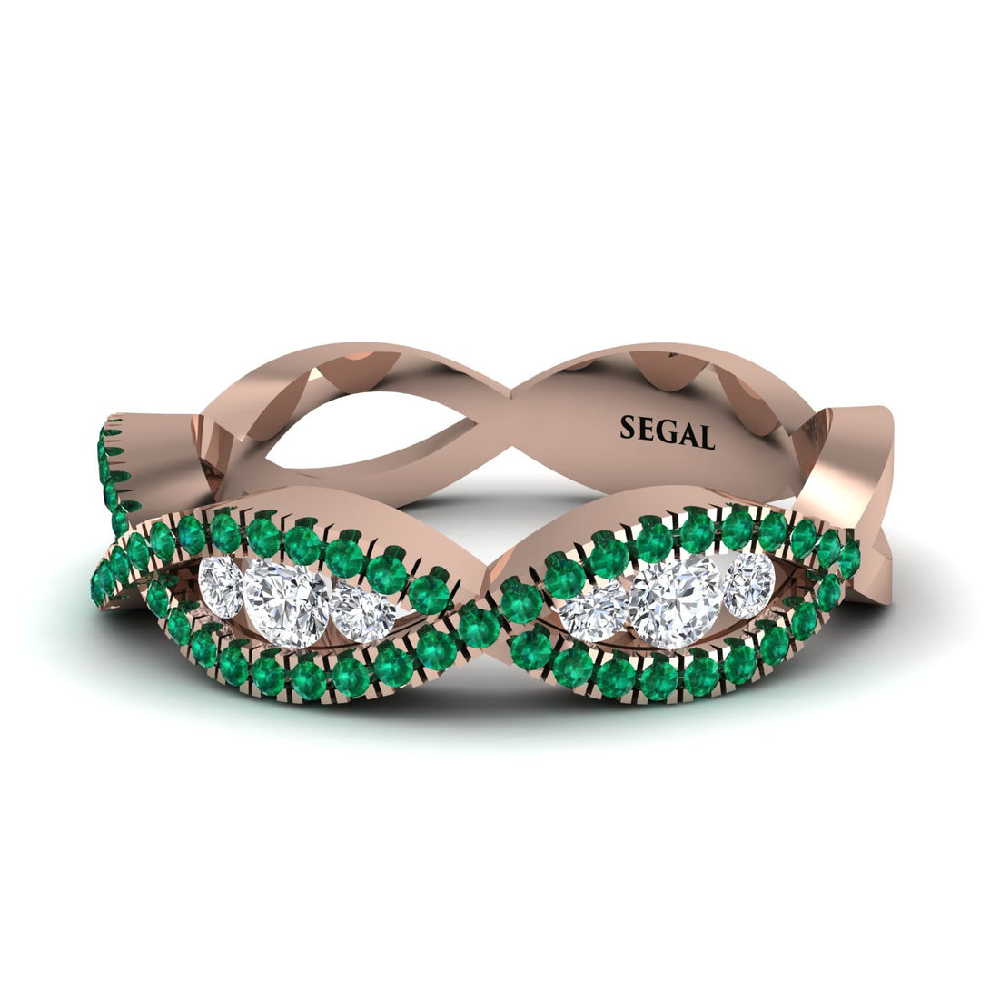 Diamond Eternal Embrace Wedding Ring - Jenna No. 17