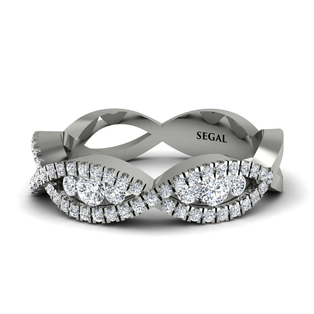 Diamond Eternal Embrace Wedding Ring - Jenna No. 3