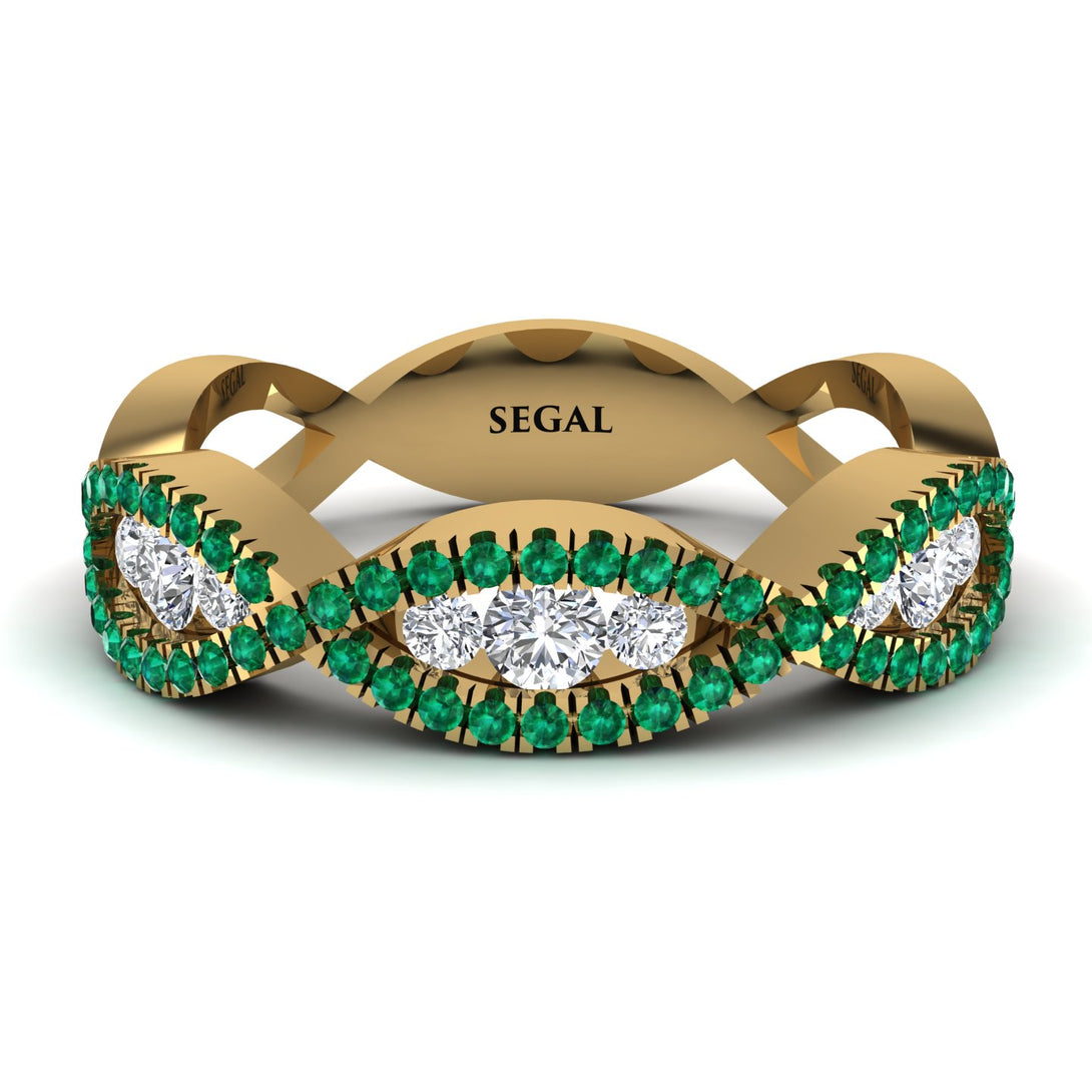 Diamond Eternal Embrace Wedding Ring - Jenna No. 16