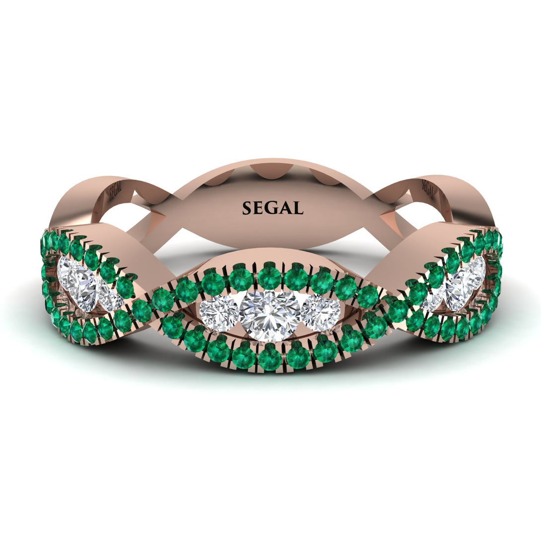 Diamond Eternal Embrace Wedding Ring - Jenna No. 17