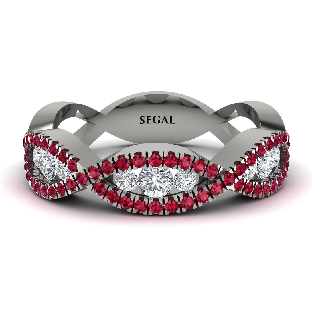 Diamond Eternal Embrace Wedding Ring - Jenna No. 48