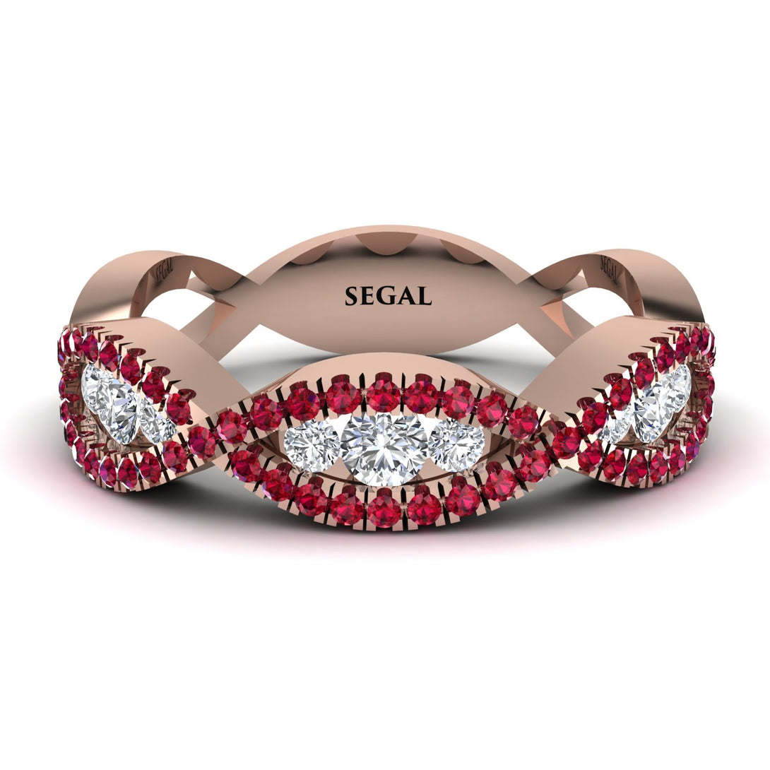 Diamond Eternal Embrace Wedding Ring - Jenna No. 47