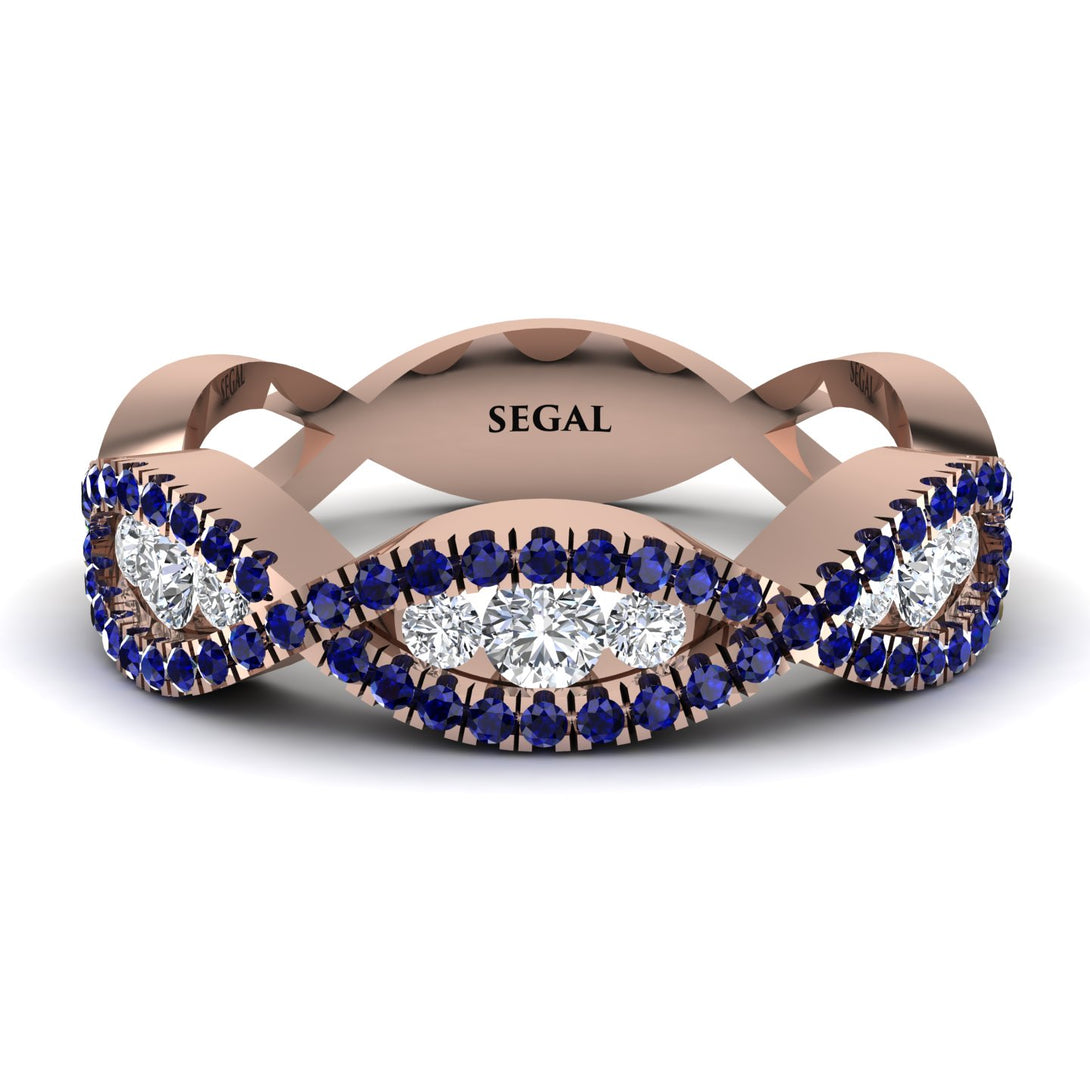 Diamond Eternal Embrace Wedding Ring - Jenna No. 62