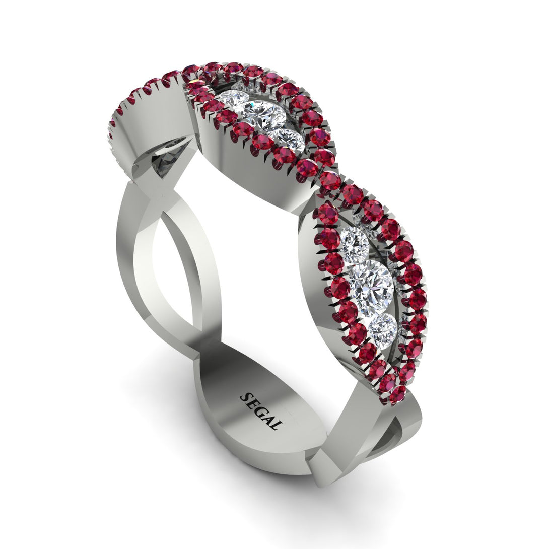 Diamond Eternal Embrace Wedding Ring - Jenna No. 48