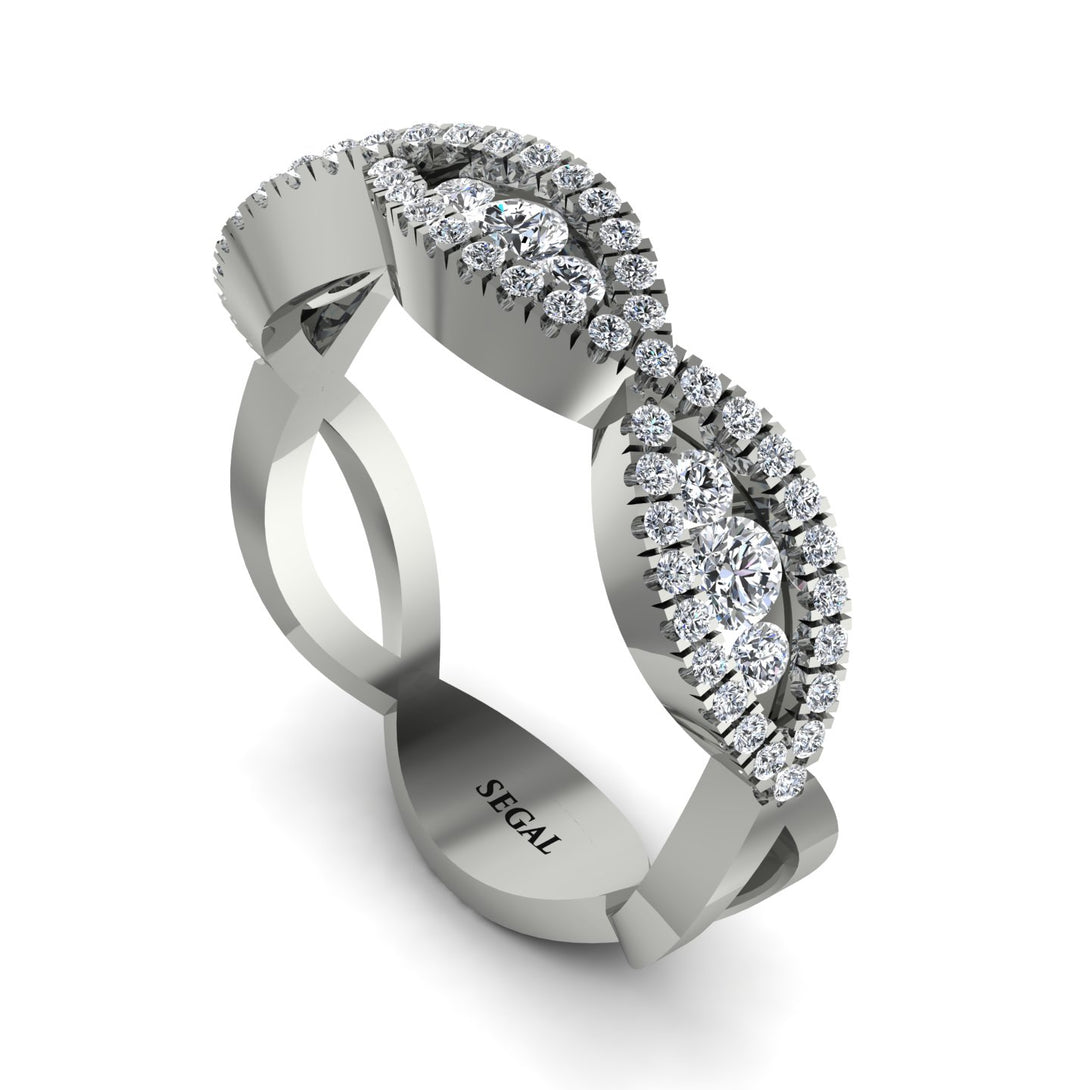 Diamond Eternal Embrace Wedding Ring - Jenna No. 3