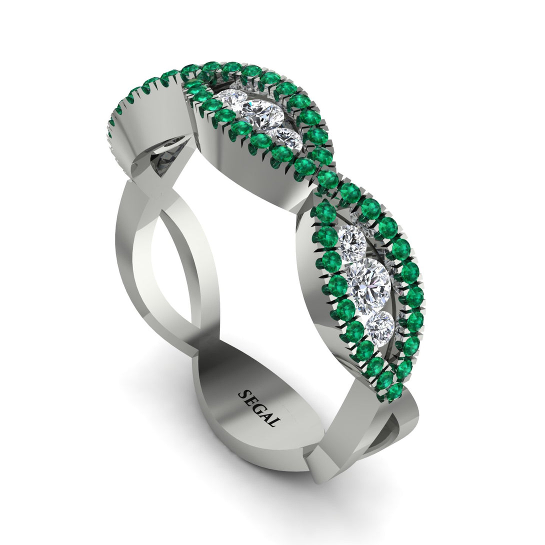 Diamond Eternal Embrace Wedding Ring - Jenna No. 18