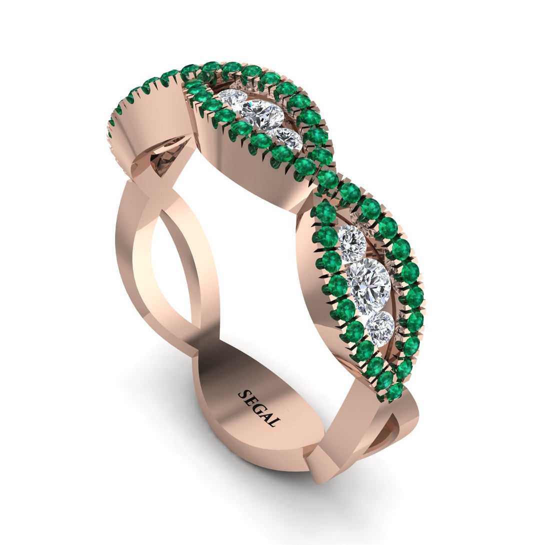Diamond Eternal Embrace Wedding Ring - Jenna No. 17