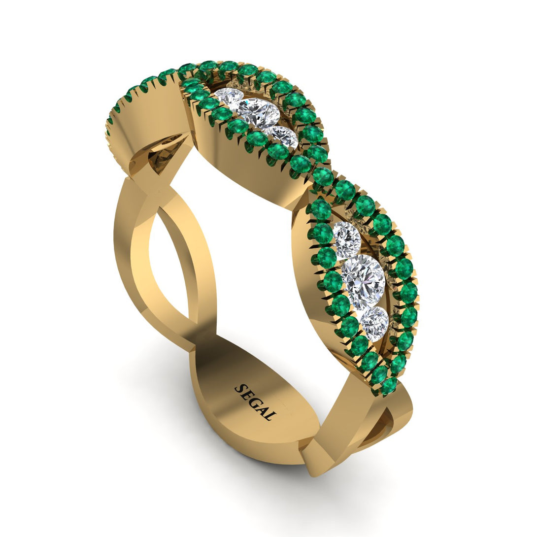 Diamond Eternal Embrace Wedding Ring - Jenna No. 16