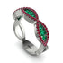 Emerald Eternal Embrace Wedding Ring - Jenna No. 51 image 2