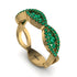Emerald Eternal Embrace Wedding Ring - Jenna No. 19 image 2
