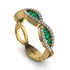 Emerald Eternal Embrace Wedding Ring - Jenna No. 4 image 2