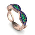 Emerald Eternal Embrace Wedding Ring - Jenna No. 65