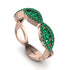 Emerald Eternal Embrace Wedding Ring - Jenna No. 20 image 2