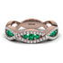 Emerald Eternal Embrace Wedding Ring - Jenna No. 5 image 1