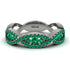 Emerald Eternal Embrace Wedding Ring - Jenna No. 21