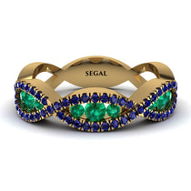 Emerald Eternal Embrace Wedding Ring - Jenna No. 64 image 1