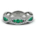 Emerald Eternal Embrace Wedding Ring - Jenna No. 6