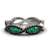 Emerald Eternal Embrace Wedding Ring - Jenna No. 36