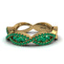 Emerald Eternal Embrace Wedding Ring - Jenna No. 19 image 3