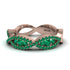 Emerald Eternal Embrace Wedding Ring - Jenna No. 20