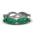 Emerald Eternal Embrace Wedding Ring - Jenna No. 21 image 3