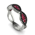 Ruby Eternal Embrace Wedding Ring - Jenna No. 42